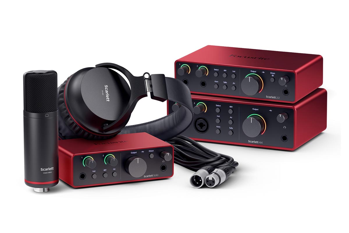 Focusrite presenta la 4ta generación de Scarlett Solo, 2i2, 4i4
