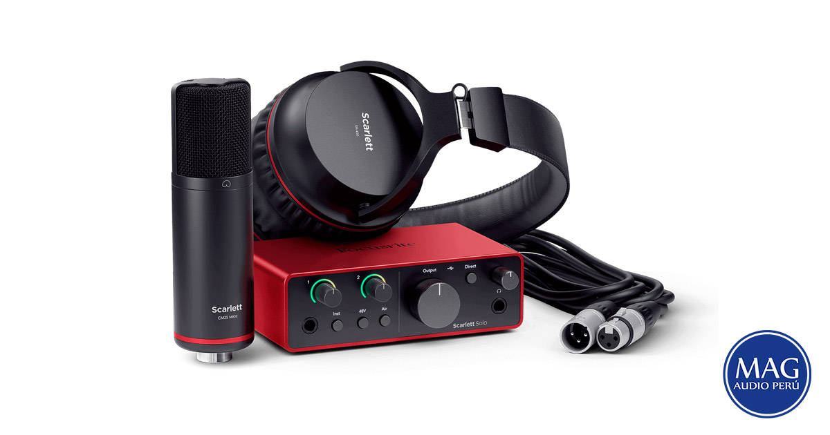 Focusrite Scarlett Solo Studio 4ta Gen MAG Audio Per