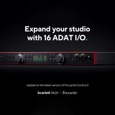 Focusrite Control 2: Actualización Añade 16 Canales de Conectividad ADAT
