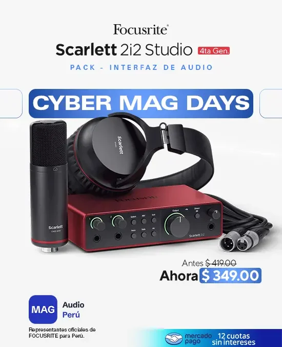 Focusrite Scarlett 2i2 Studio | Cyber MAG Audio