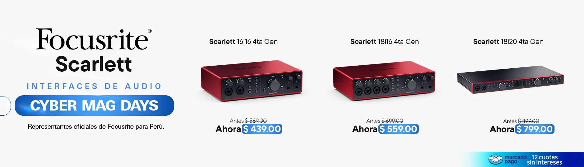 Focusrite Scarlett | Cyber MAG Audio