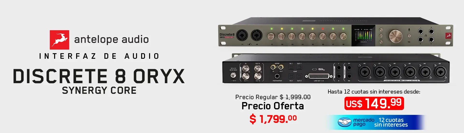 Antelope Audio Discrete 8 Oryx Antelope Audio Discrete 8 Oryx